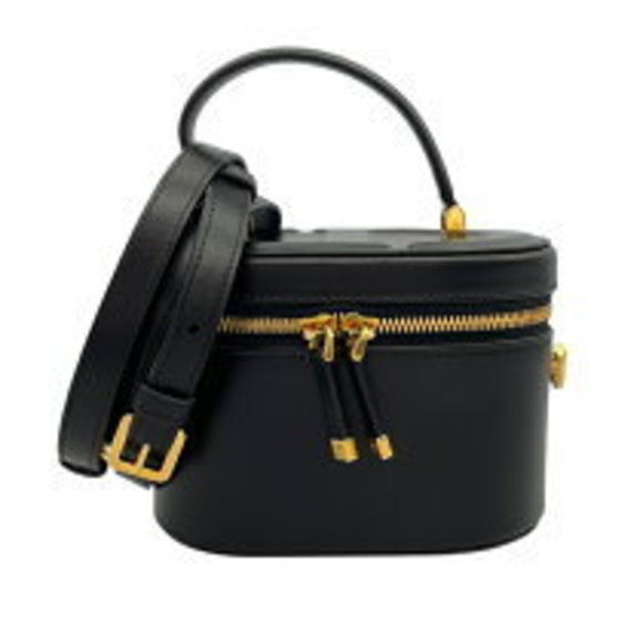 Christian Dior Vanity Black Calfskin Shoulder Bag - Picture 1 of 7